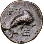 Greece, Caria, Myrina, Bronze Ae-12mm, 400 BC.