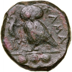 Greece, Sycilia, Kamarina, Bronze Ae-15mm, 410-405 BC.