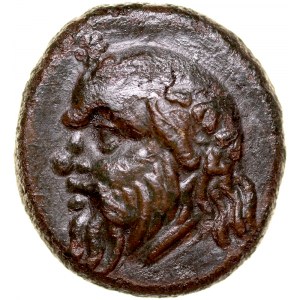 Greece, Thracia, Pantikapaion, Bronze Ae-13mm, 400-300 BC.