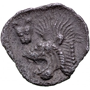 Greece, Mysia, Kyzikos, Tetartemorion, 480-450 BC.