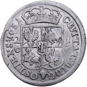 Jan II Kazimierz 1649-1668, Ort 1651 C-G/21, Bydgoszcz.