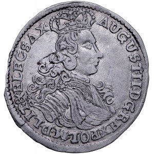 August II Mocny 1697-1733, Szóstak 1706 LP, Moskwa lub Grodno. RR