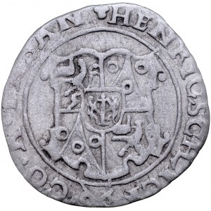Czechy, Schlick, Heinrich IV 1612-1650, Krajcar 1627, Plana. RRRR.