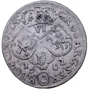 Jan III Sobieski 1674-1696, Szóstak 1682, Kraków.