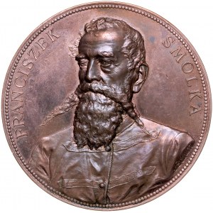 Medal autorstwa A. Scharff'a z 1869 roku, wybity ku czci Franciszka Smolki.