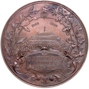 Medal autorstwa A. Scharff'a z 1869 roku, wybity ku czci Franciszka Smolki.