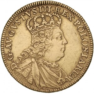 August III 1733-1763, 5 talarów 1754, Lipsk.