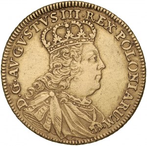August III 1733-1763, 5 talarów 1754, Lipsk.