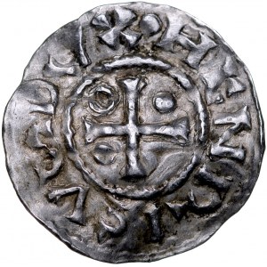 Germany, Heinrich II 985-995, Denar, Regensburg.