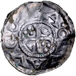 Germany, Heinrich II 1009-1024, Denar, Augsburg.