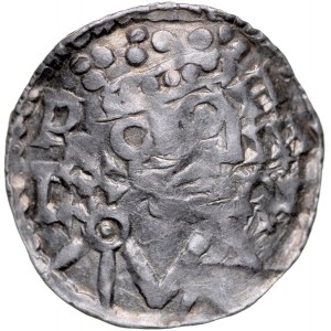 Germany, Heinrich II 1009-1024, Denar, Augsburg.