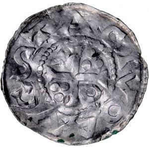 Germany, Heinrich II 1009-1024, Denar, Augsburg.