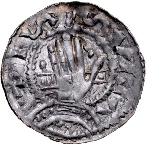 Germany, Heinrich II 1009-1024, Denar, Esslingen.