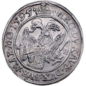 Hungary, Rudolf II 1576-1608, 1/4 talara 1595, Kremnica.