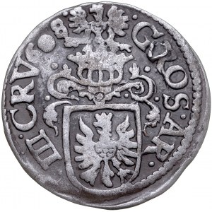 Śląsk, Księstwo Cieszyńskie, Adam Wacław 1579-1617, 3 krajcary 1608, Cieszyn.