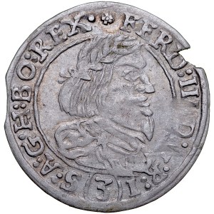 Śląsk, Księstwo Cieszyńskie, Elżbieta Lukrecja 1625-1653, 3 krajcary 1647 H-L, Cieszyn.