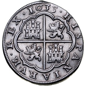 Spain, Filip IV 1621-1665, 8 reales 1635, Segovia.