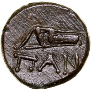 Greece, Thracia, Pantikapaion, Bronze Ae-12mm, 300-200 BC.