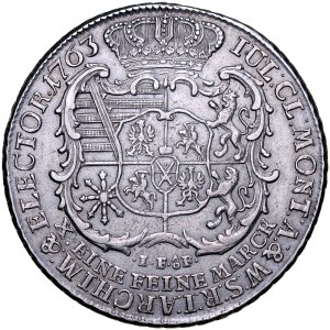 Fryderyk Chrystian 1763, Talar 1763, Drezno.