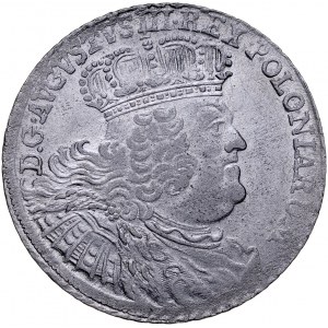 August III 1733-1763, 18 groszy 1755, Lipsk.