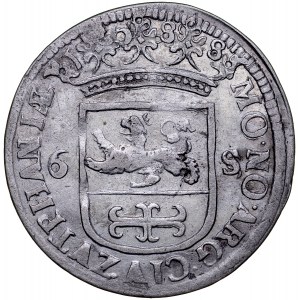 Netherlands, 6 stuver 1688, Zutphen.