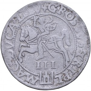 Zygmunt II August 1545-1572, Trojak 1562, Wilno. RR.