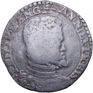 Zygmunt II August 1545-1572, Kontrmarka na półtalarze Filipa II, Wilno. RR