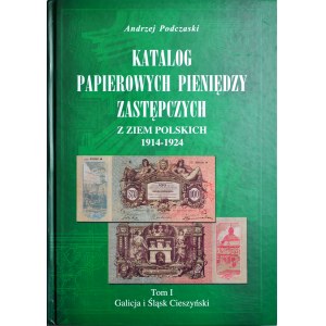 Podczaski A., Katalog papierowych pieniędzy zastępczych z ziem polskich 1914-1924, Tom 1, Lublin 2004.