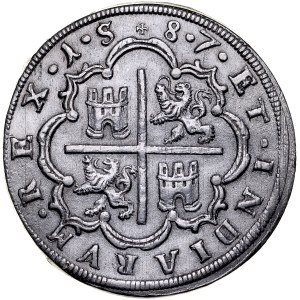 Spain, Filip II 1556-1598, 8 reales 1587, Segovia.