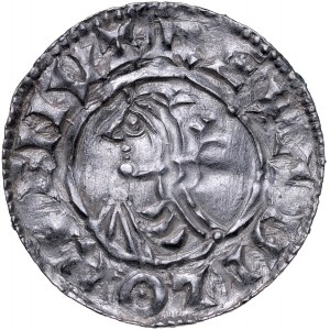 England, Knut Wielki 1018-1035, Denar typu Quatrefoil, Londyn.