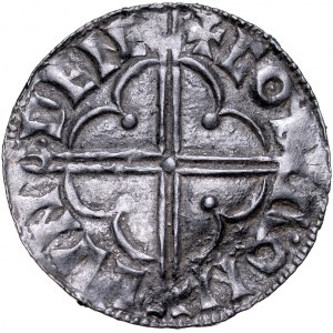 England, Knut Wielki 1018-1035, Denar typu Quatrefoil, Londyn.