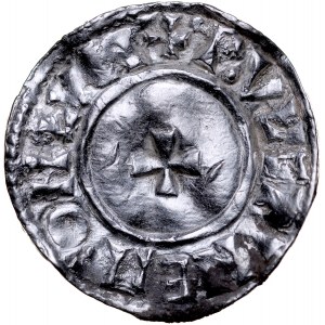 England, Aethelred II 978-1016, Denar typu Small Cross, Londyn.