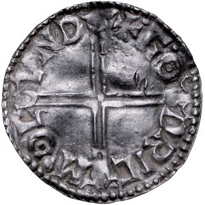 England, Aethelred II 978-1016, Denar typu Long Cross, Londyn.