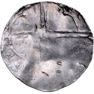 Scandinavia, Denmark, Sweden, Denar około 1000 roku, naśladownictwo denara angielskiego typy Quarterfoil.