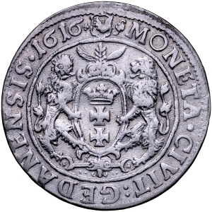 Zygmunt III 1587-1632, Ort 1616, Gdańsk.