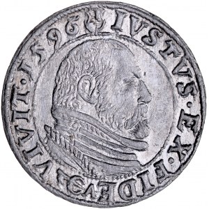 Prusy Książęce, Jerzy Fryderyk 1578-1603, Grosz 1596, Królewiec.