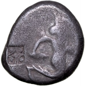Greece, Persia, Artaxerxes II, Siglos countermark, 375-340 BC.