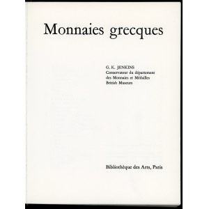 Jenkins G. K. Monnaies grecques.