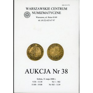 Warszawskie Centrum Numizmatyczne Aukcja Nr 38