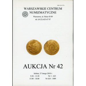 Warszawskie Centrum Numizmatyczne Aukcja Nr 42