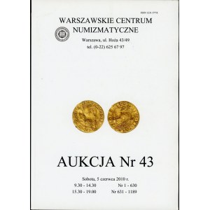 Warszawskie Centrum Numizmatyczne Aukcja Nr 43