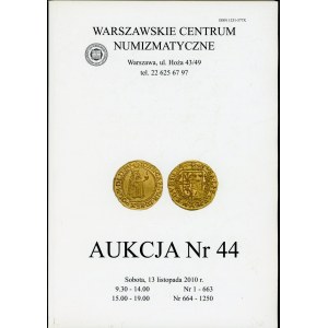 Warszawskie Centrum Numizmatyczne Aukcja Nr 44