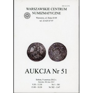 Warszawskie Centrum Numizmatyczne Aukcja Nr 51