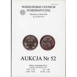 Warszawskie Centrum Numizmatyczne Aukcja Nr 52