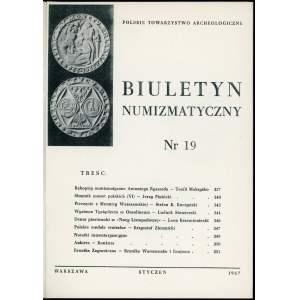 Biuletyn Numizmatyczny Rok 1967