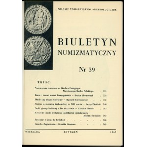 Biuletyn Numizmatyczny Rok 1969