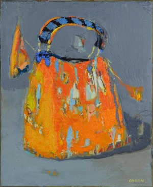 Jolanta Caban (1962), Torebeczka w pomarańczowej tonacji (2017)