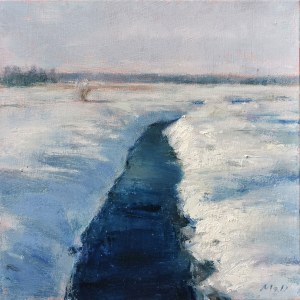 Mariusz Robert Drabarek (ur. 1969), Pejzaż zimowy, 2021