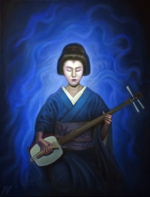 Konstantyn Płotnikow (ur. 1991), The Shamisen Player, 2021