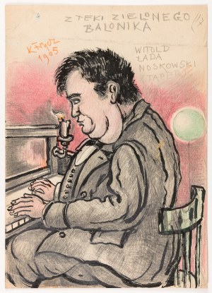 Frycz Karol (1877-1963), Witold Noskowski przy pianinie, 1905